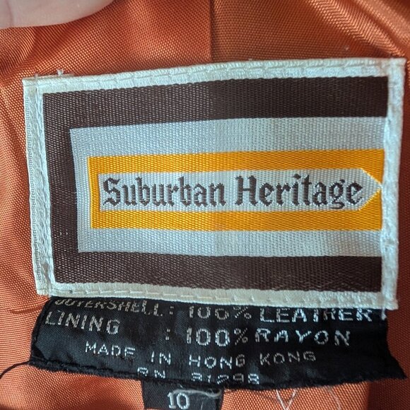 Retro Leather Trench Coat Size 10 - Picture 5 of 6